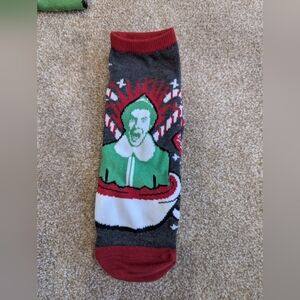 NWOT Elf Movie Men's Short Socks Red Gray Size 6-12
